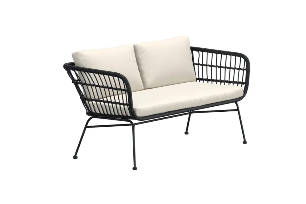 Soffa 'Isola' - Svart/beige