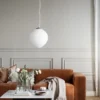 Soffbord 'Brooksville' 90x90cm - Vit/Brun