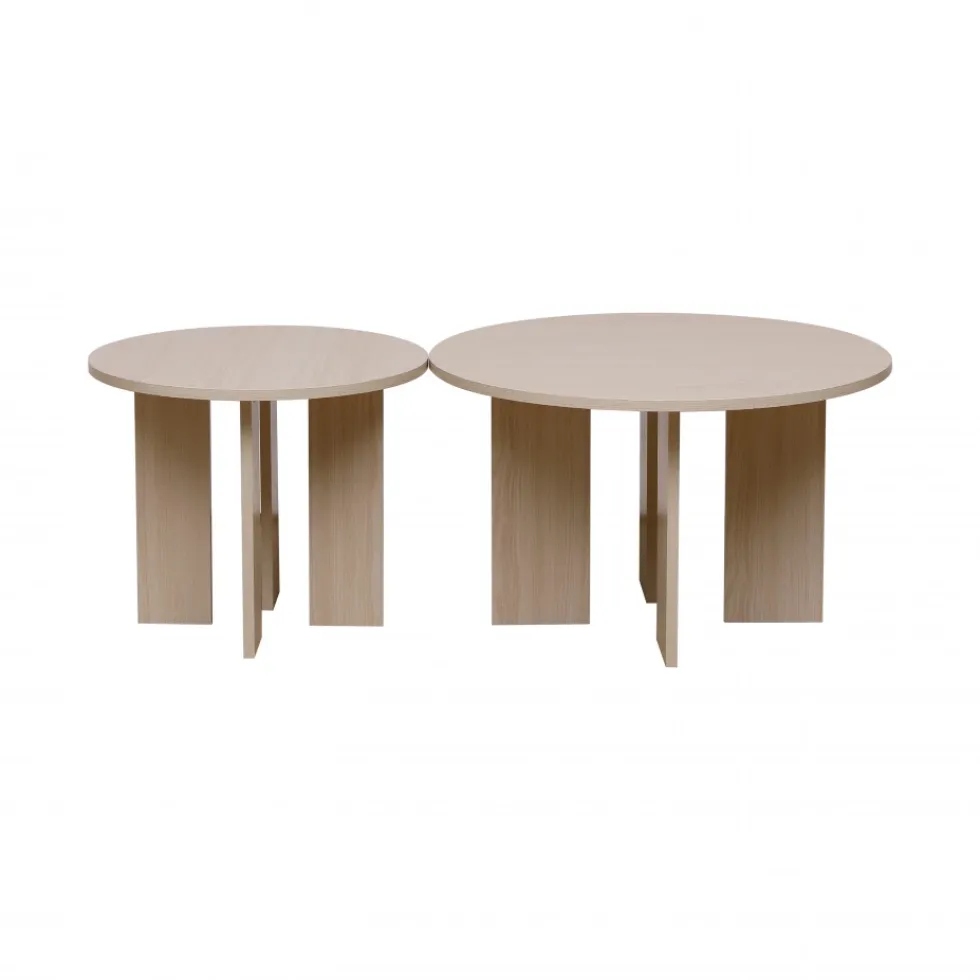 Soffbord 'Créme' Runt 55 cm - Natur