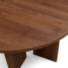 Soffbord 'Créme' Runt 75cm - Valnöt
