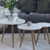 Soffbord 'Dalby' 3 delar - Vit