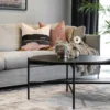 Soffbord 'Skye' Runt 89cm - Svart