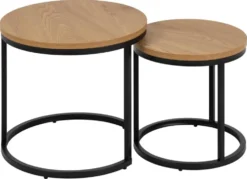 Soffbord 'Spiro' - Natur/Svart