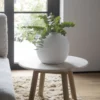Soffbord 'Taransay' Runt 60cm - Beige/Vitpigmenterad