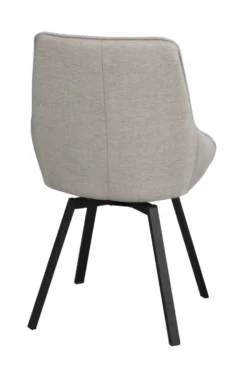 Stol 'Alison' - Beige/svart