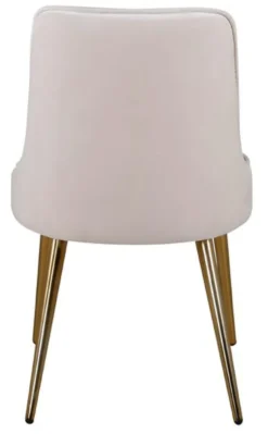 Stol 'Elverum Deluxe' - Beige/Mässing