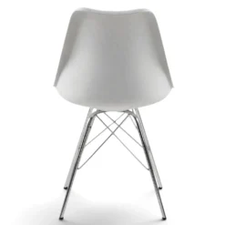 Stol 'Eris' - Vit/Silver