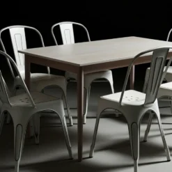 Stol 'Montmartre' - Vintage vit