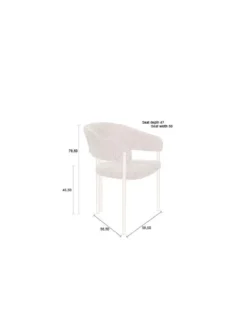 Stol 'Nadia' - Beige