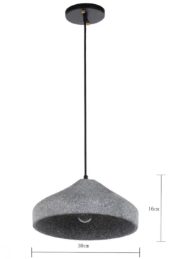 Taklampa 'Grafite Circle' - Cement