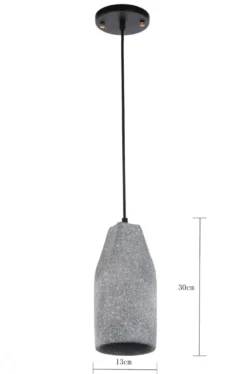 Taklampa 'Stone Cylinder' - Cement