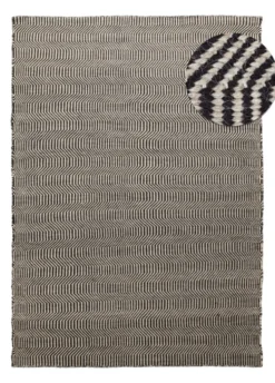 Ullmatta 'Larkana' - Beige/svart
