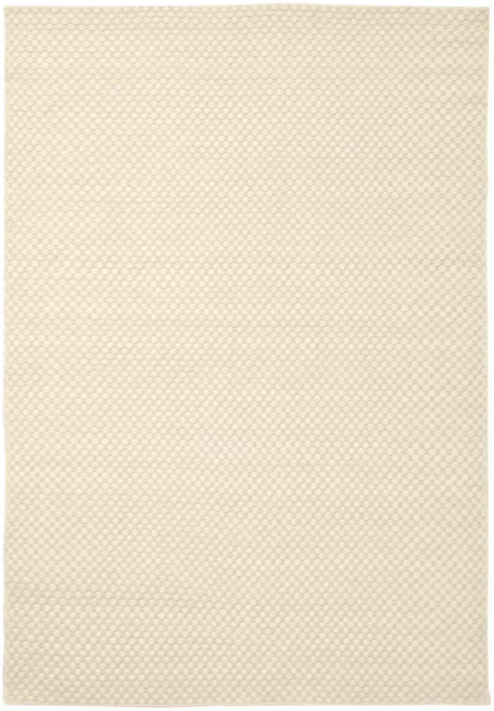 Ullmatta 'Ovelia' - Beige/vit