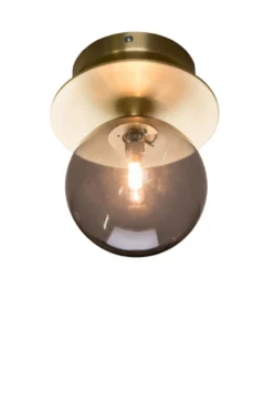 Vägglampa 'Art Deco' - Rökfärgad