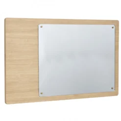 Väggspegel med magneter 'Split' 80x50cm - Ek